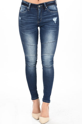 Moto Distressed Jeans Fall PREORDER